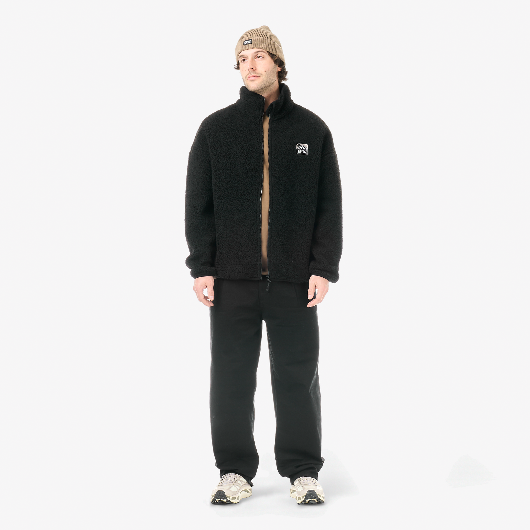 HAFDALS EMB ZIP FLEECE