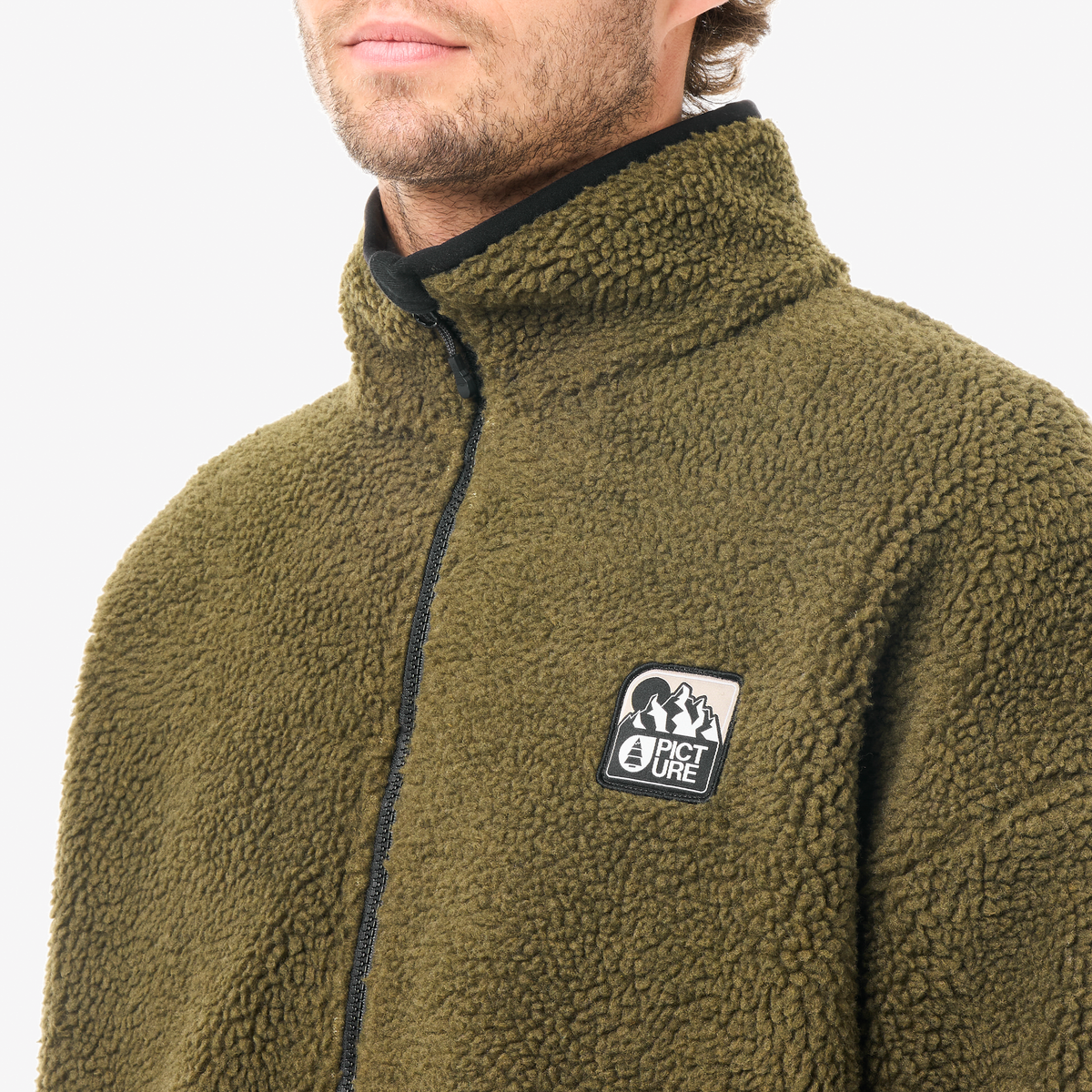 HAFDALS EMB ZIP FLEECE