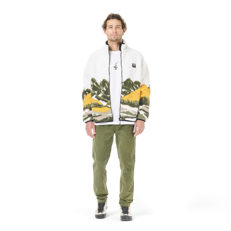 HAFDALS ZIP FLEECE __color:Grape_Leaf#1