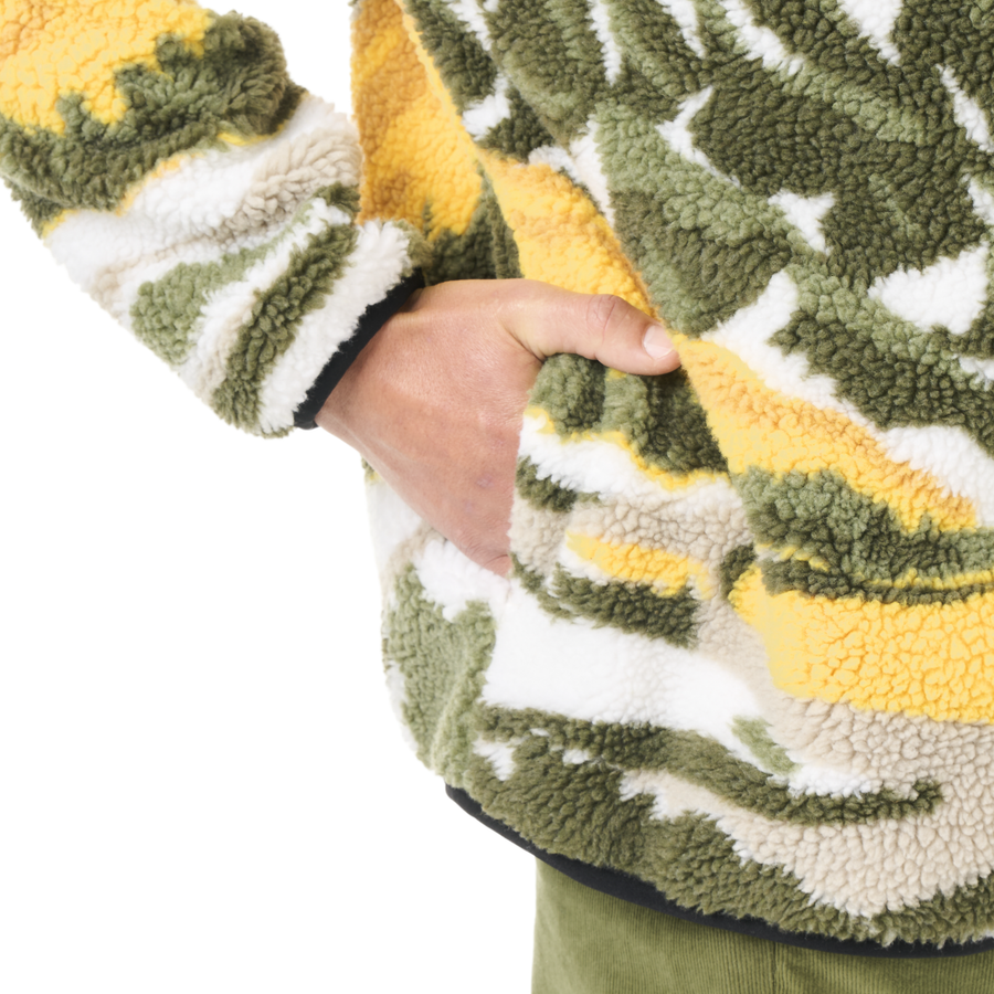 HAFDALS ZIP FLEECE __color:Grape_Leaf#3