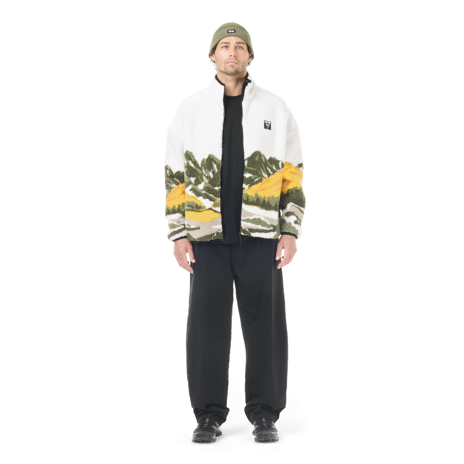 HAFDALS ZIP FLEECE __color:Grape_Leaf#5