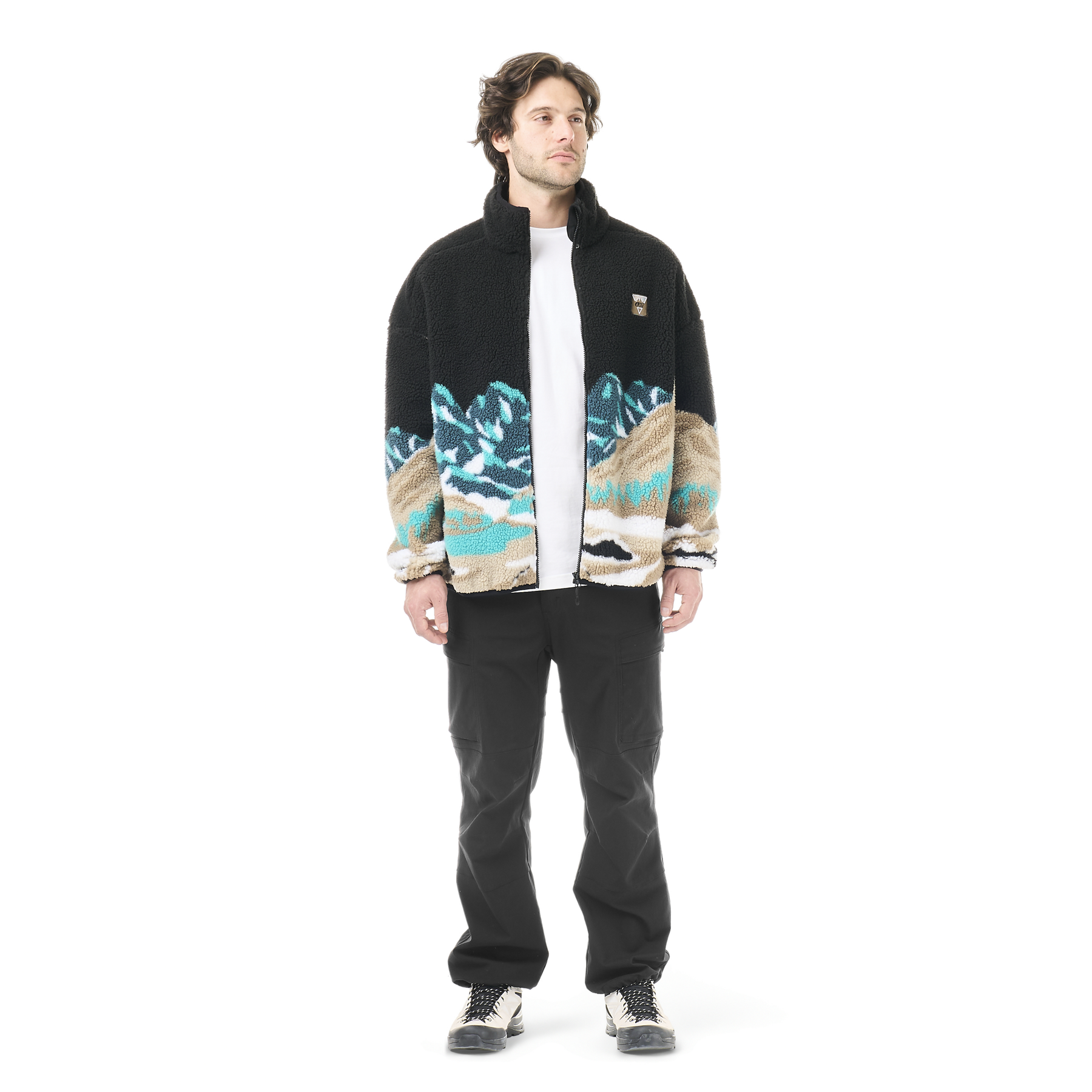 HAFDALS ZIP FLEECE __color:Pure_Cashmere#9