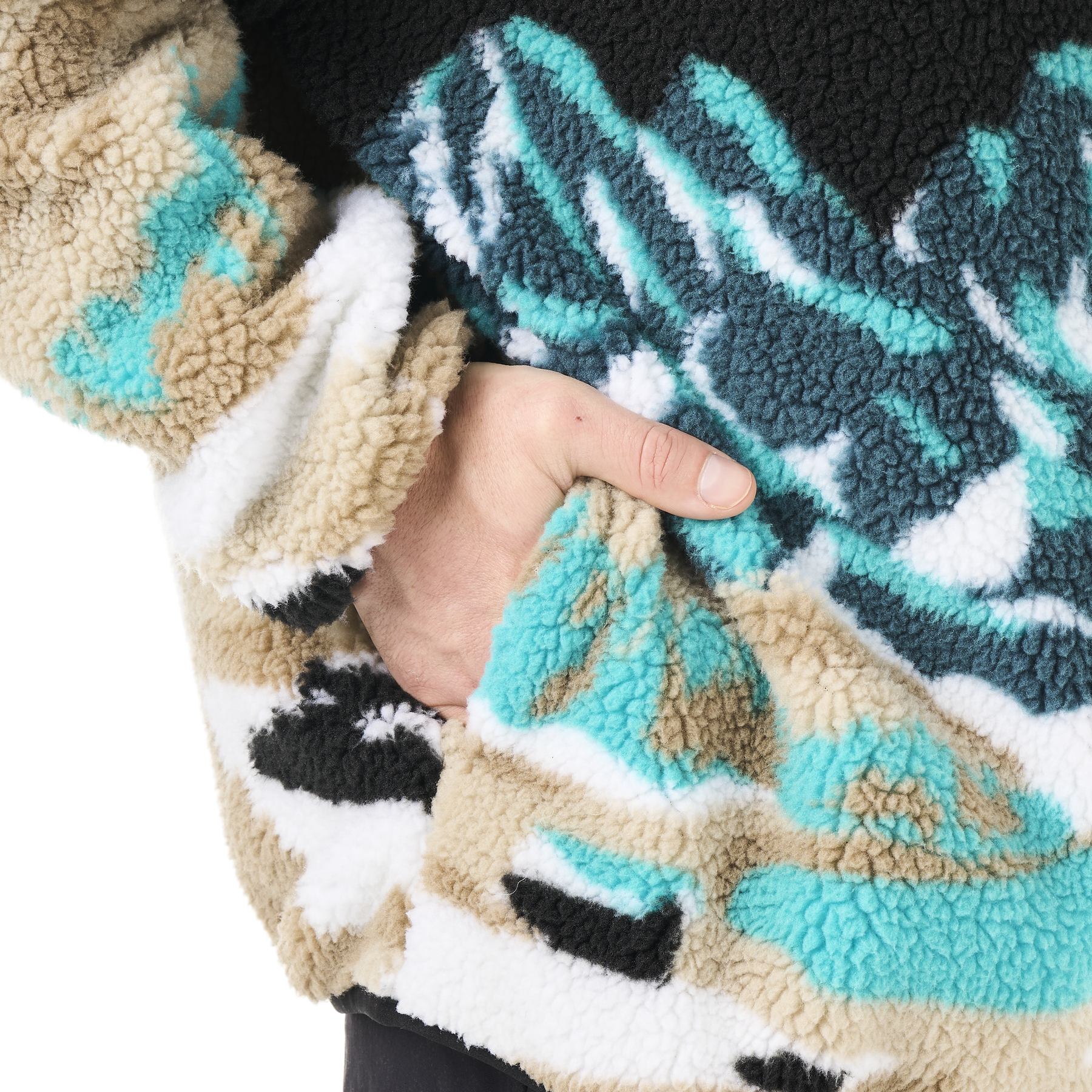 HAFDALS ZIP FLEECE __color:Pure_Cashmere#11