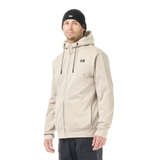 YINNI PLUSH ZIP HOODIE __color:Pure_Cashmere#0