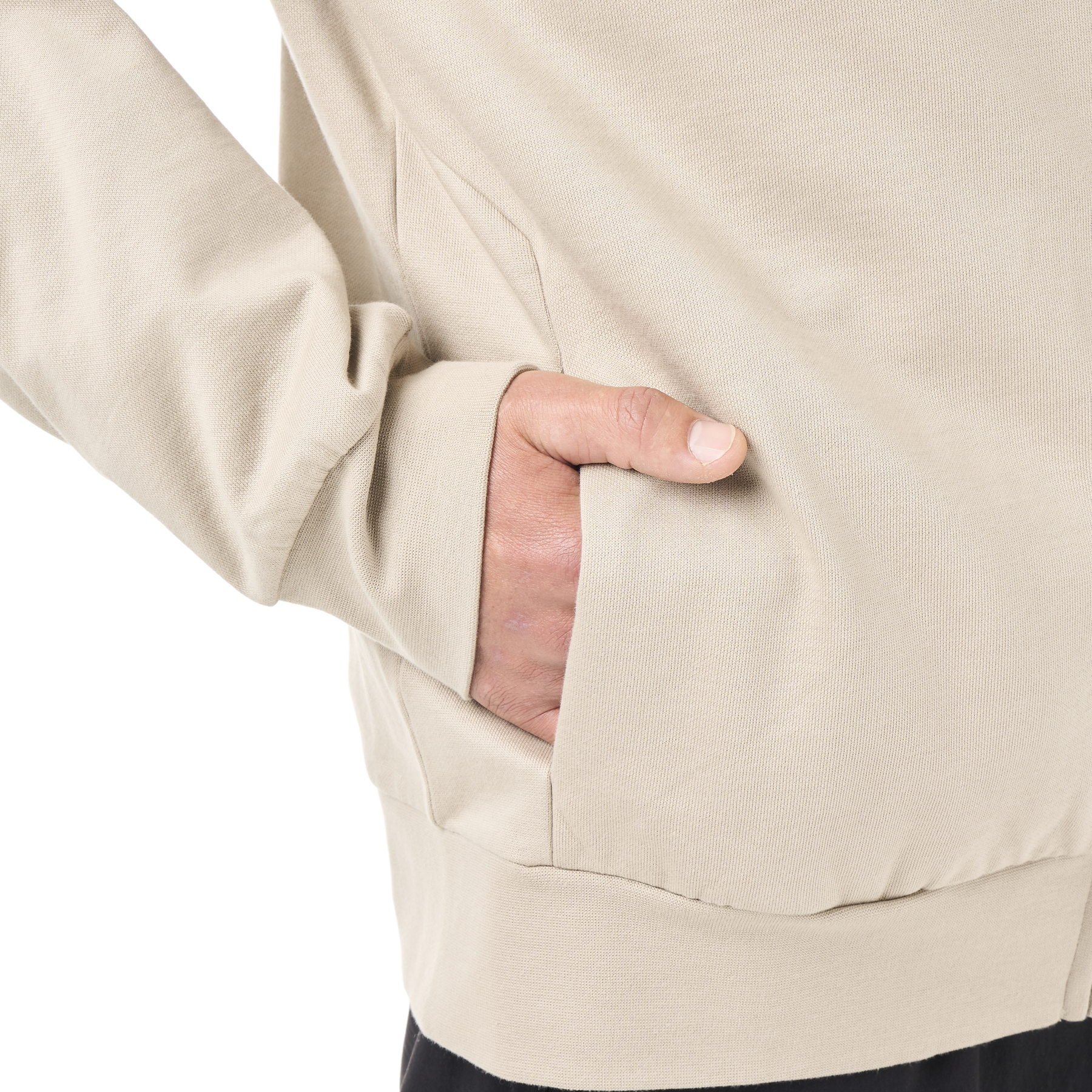 YINNI PLUSH ZIP HOODIE __color:Pure_Cashmere#3