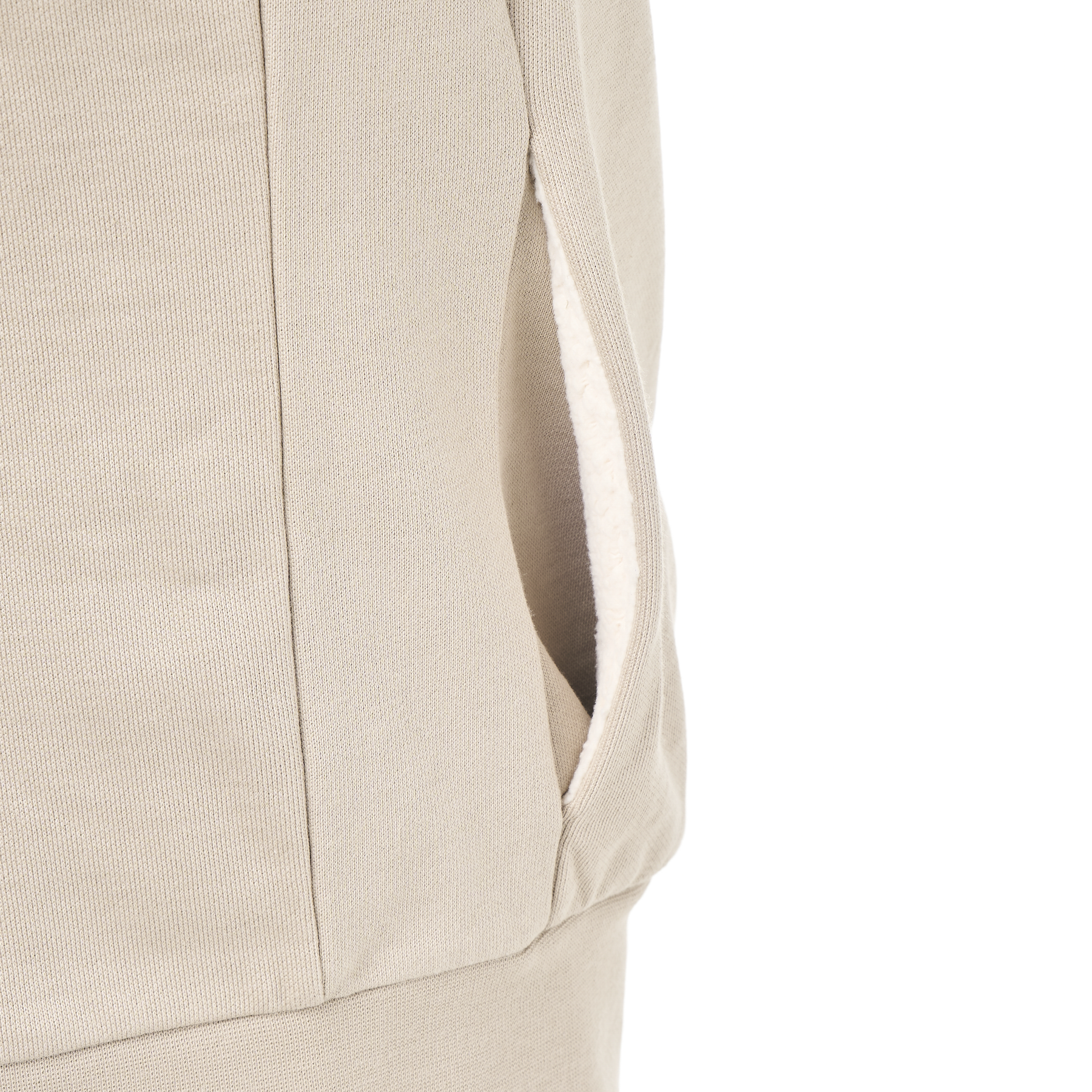 YINNI PLUSH ZIP HOODIE __color:Pure_Cashmere#5