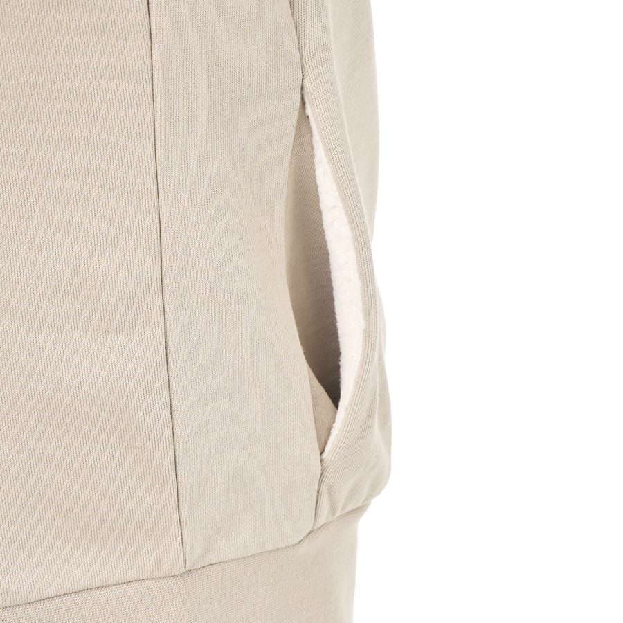 YINNI PLUSH ZIP HOODIE __color:Pure_Cashmere#5