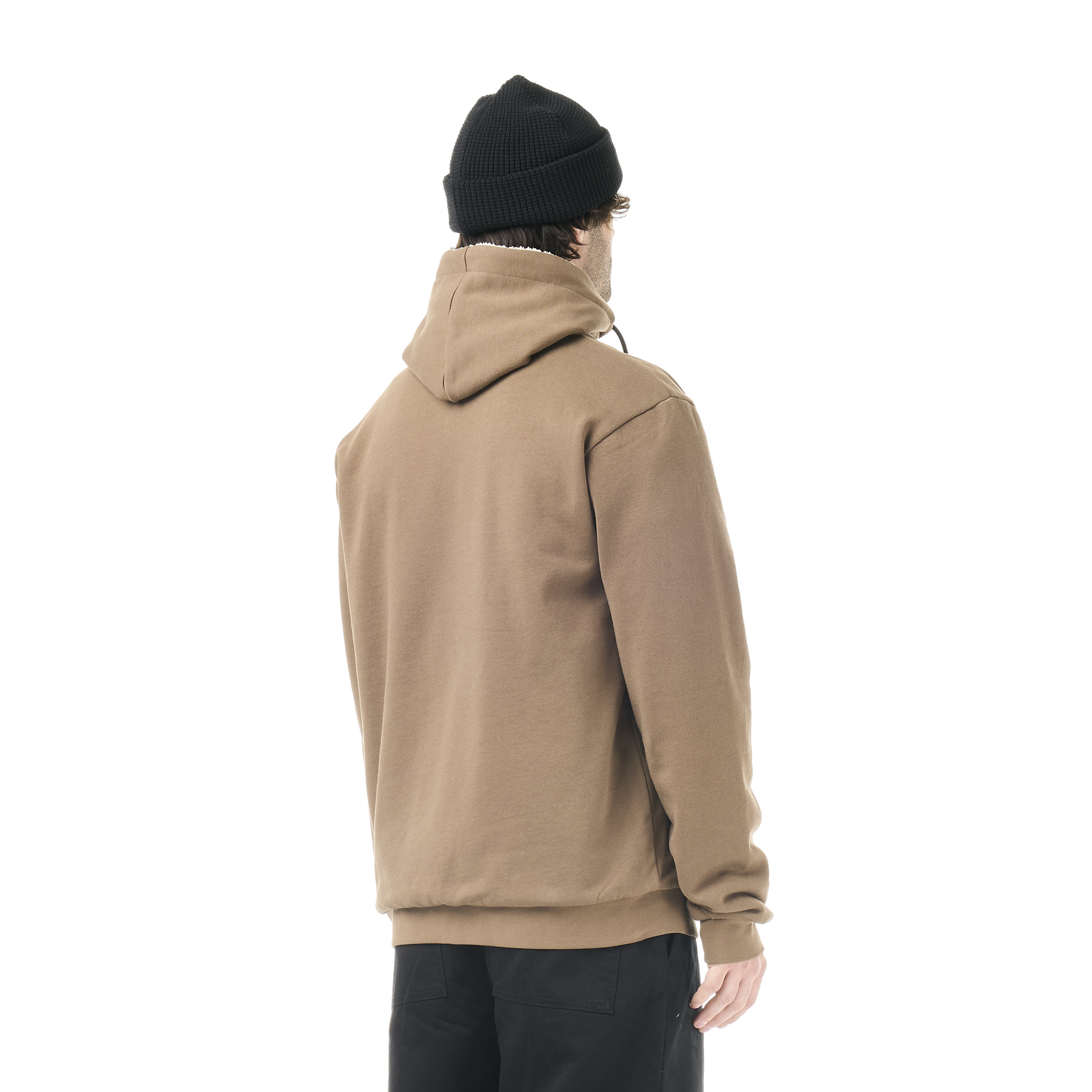 YINNI PLUSH ZIP HOODIE __color:Shitake#10