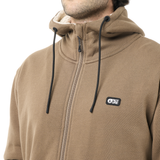 YINNI PLUSH ZIP HOODIE __color:Shitake#12
