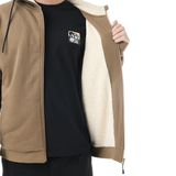 YINNI PLUSH ZIP HOODIE __color:Shitake#14