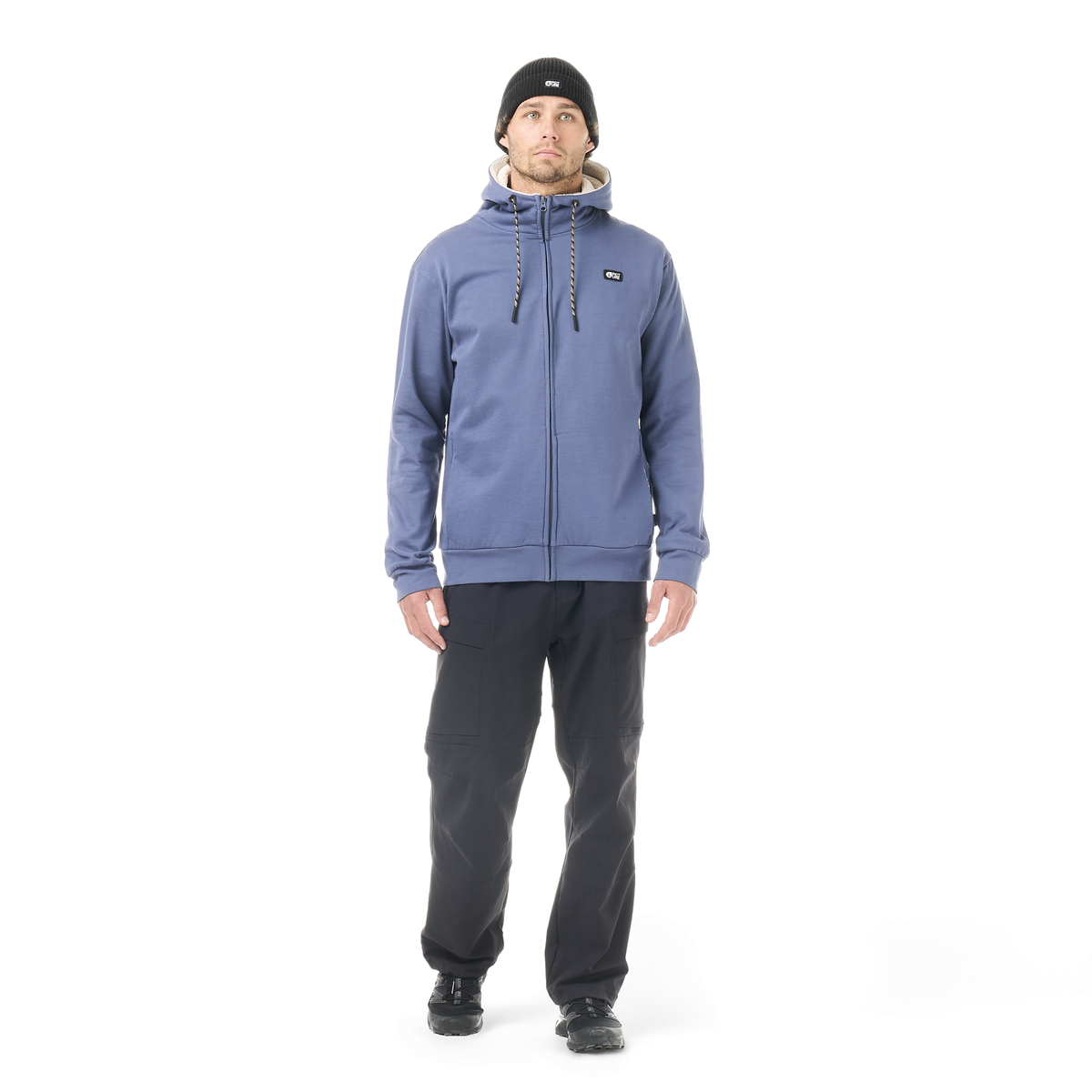 YINNI PLUSH ZIP HOODIE __color:Vintage_Indigo#17
