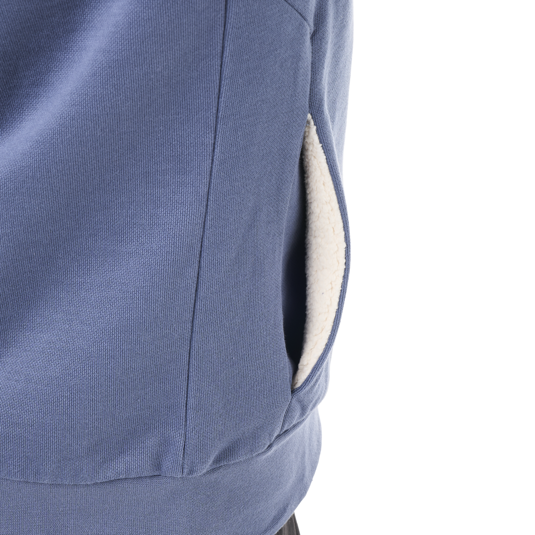 YINNI PLUSH ZIP HOODIE __color:Vintage_Indigo#22