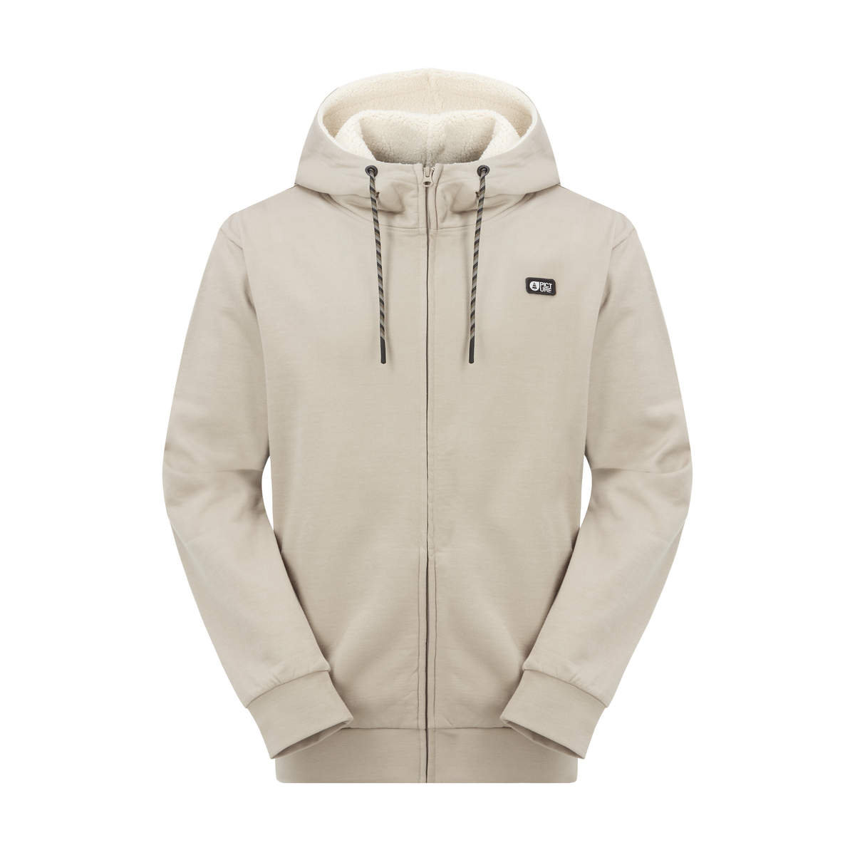 YINNI PLUSH ZIP HOODIE __color:Pure_Cashmere#6