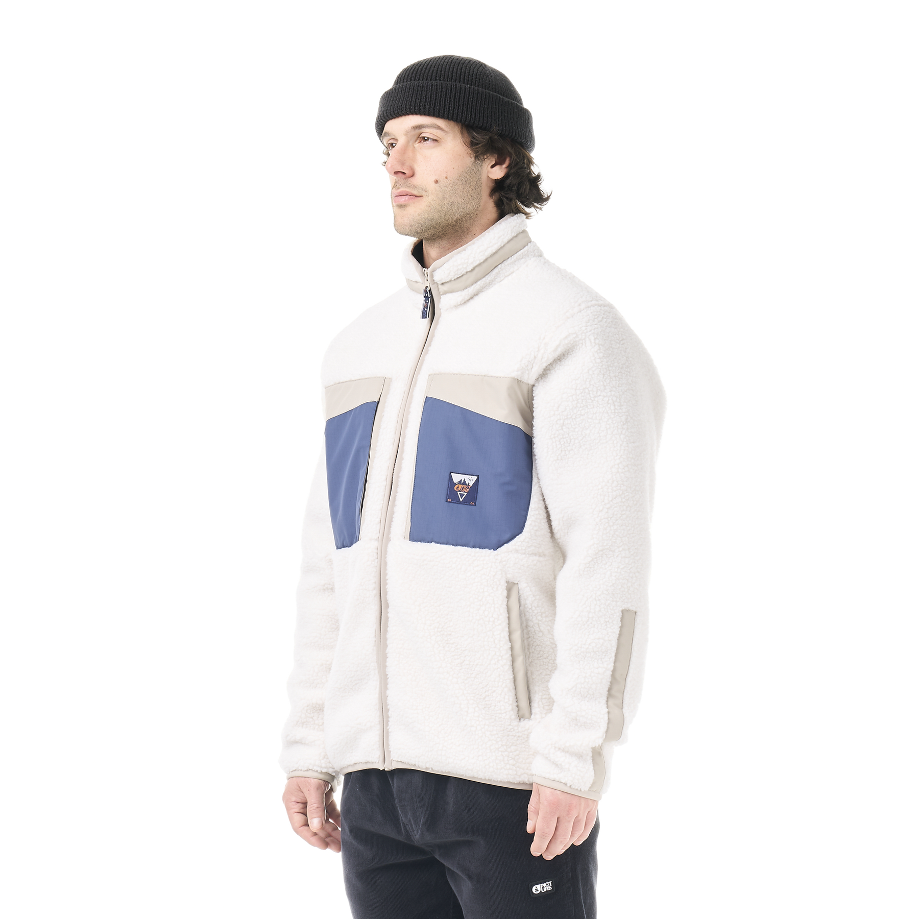 PMBTON ZIP FLEECE __color:Tofu_/_Vintage_Indigo#8