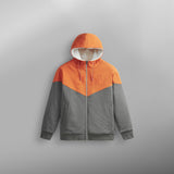 BASEMENT PLUSH ZIP HOODIE __color:Red_Clay_Dark_Grey#49