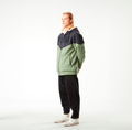 BASEMENT PLUSH ZIP HOODIE __color:Dark_Blue_Green_Spray#26