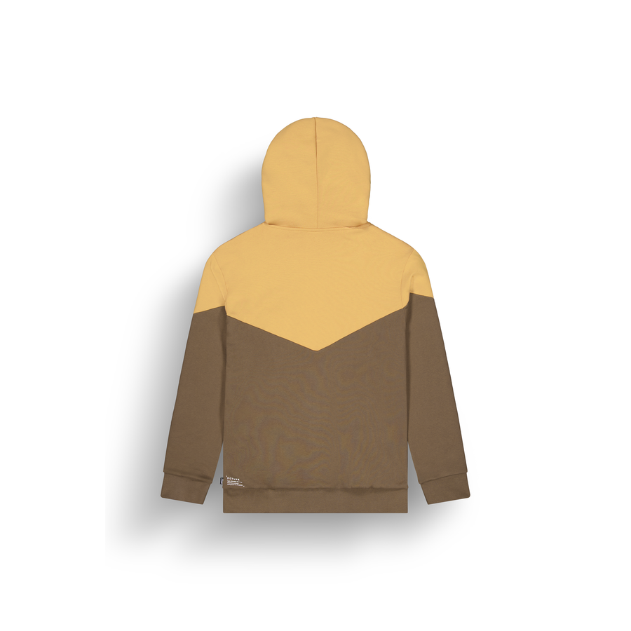 BASEMENT PLUSH ZIP HOODIE __color:Oak_Buff_Bison#44
