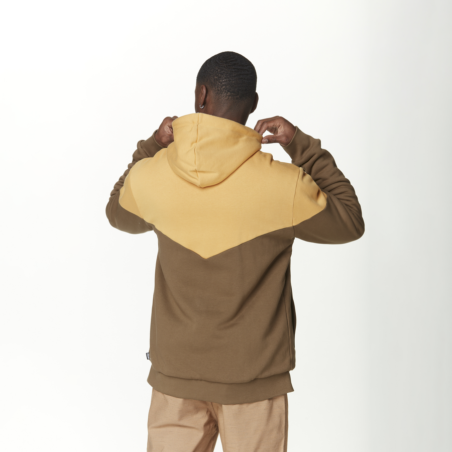 BASEMENT PLUSH ZIP HOODIE __color:Oak_Buff_Bison#41