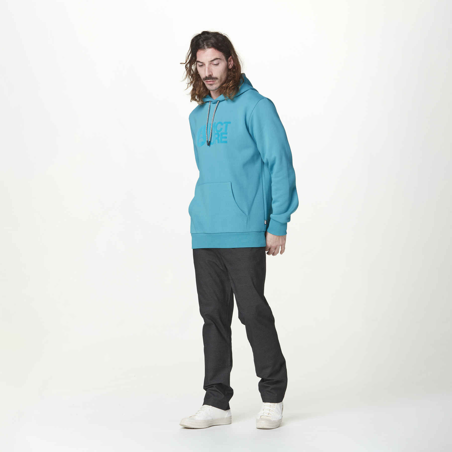 BASEMENT FLOCK HOODIE __color:Biscay_Bay#9