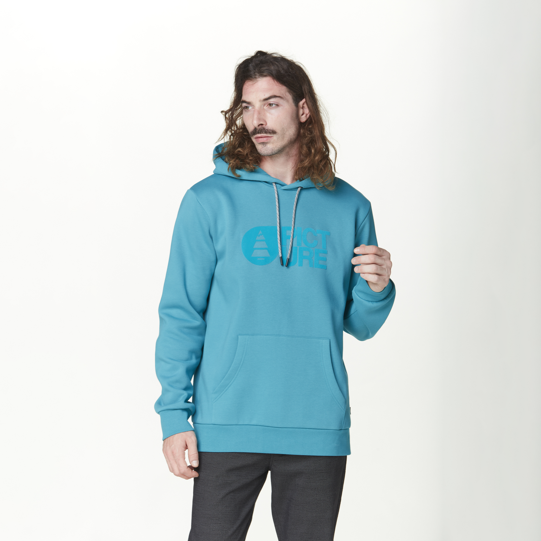 BASEMENT FLOCK HOODIE __color:Biscay_Bay#8