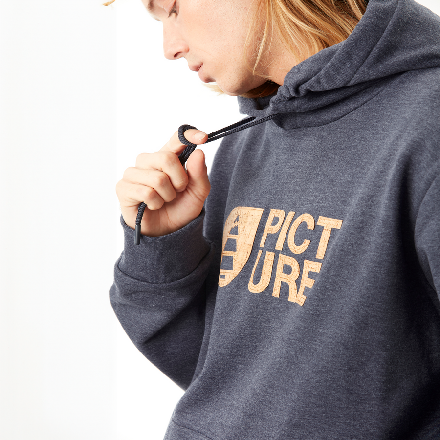 BASEMENT CORK HOODIE __color:Dark_Blue_Melange#23