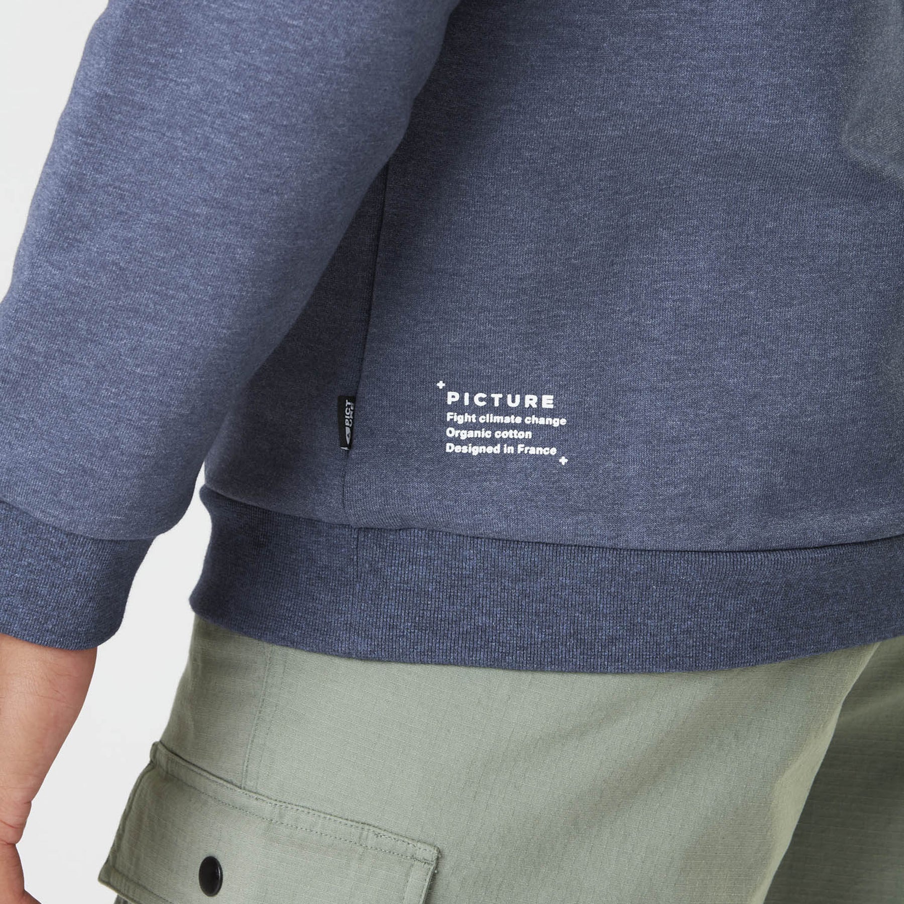 BASEMENT CORK HOODIE __color:Dark_Blue_Melange#25