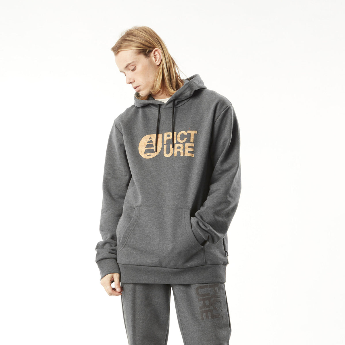 BASEMENT CORK HOODIE __color:Dark_Grey_Melange#28