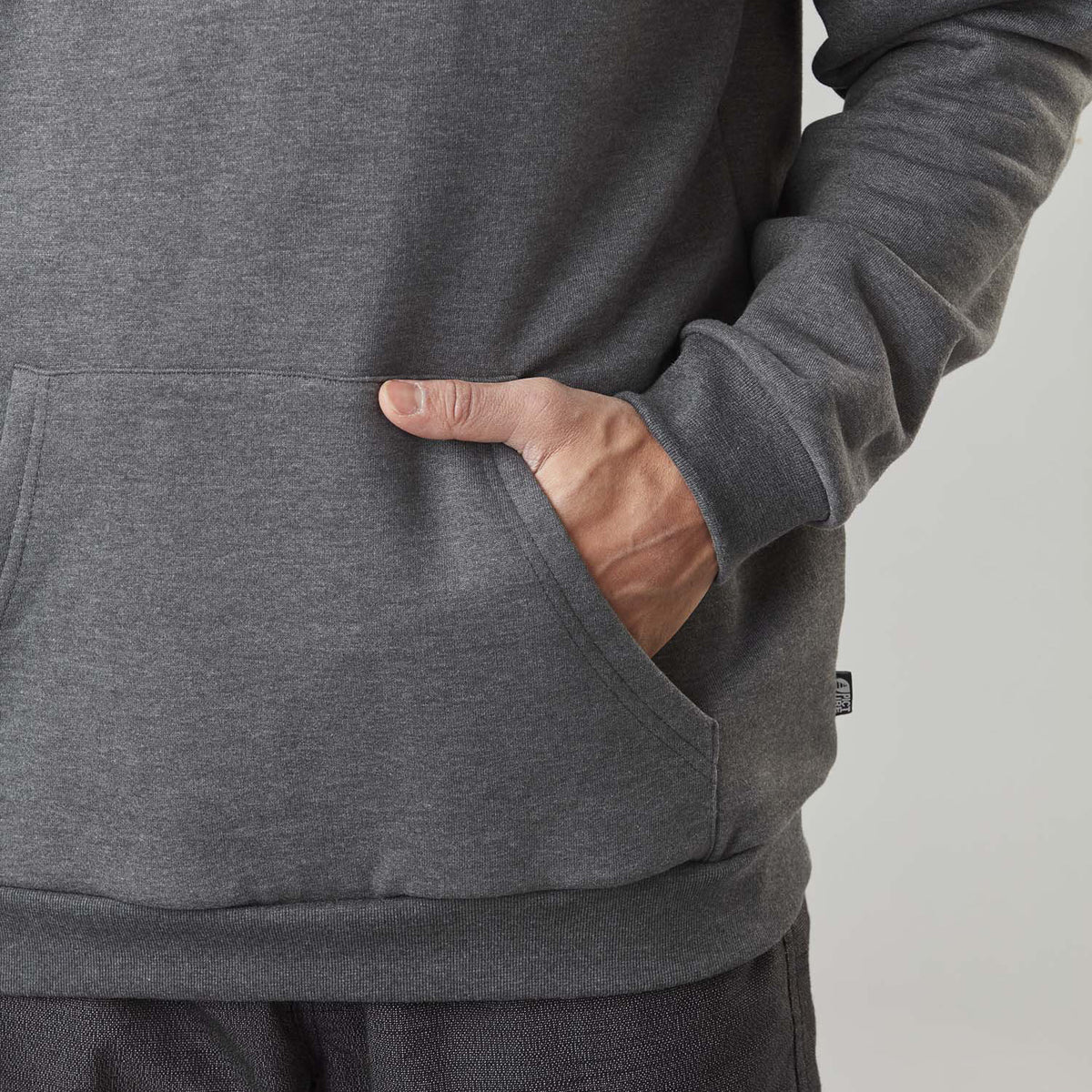 BASEMENT CORK HOODIE __color:Dark_Grey_Melange#32