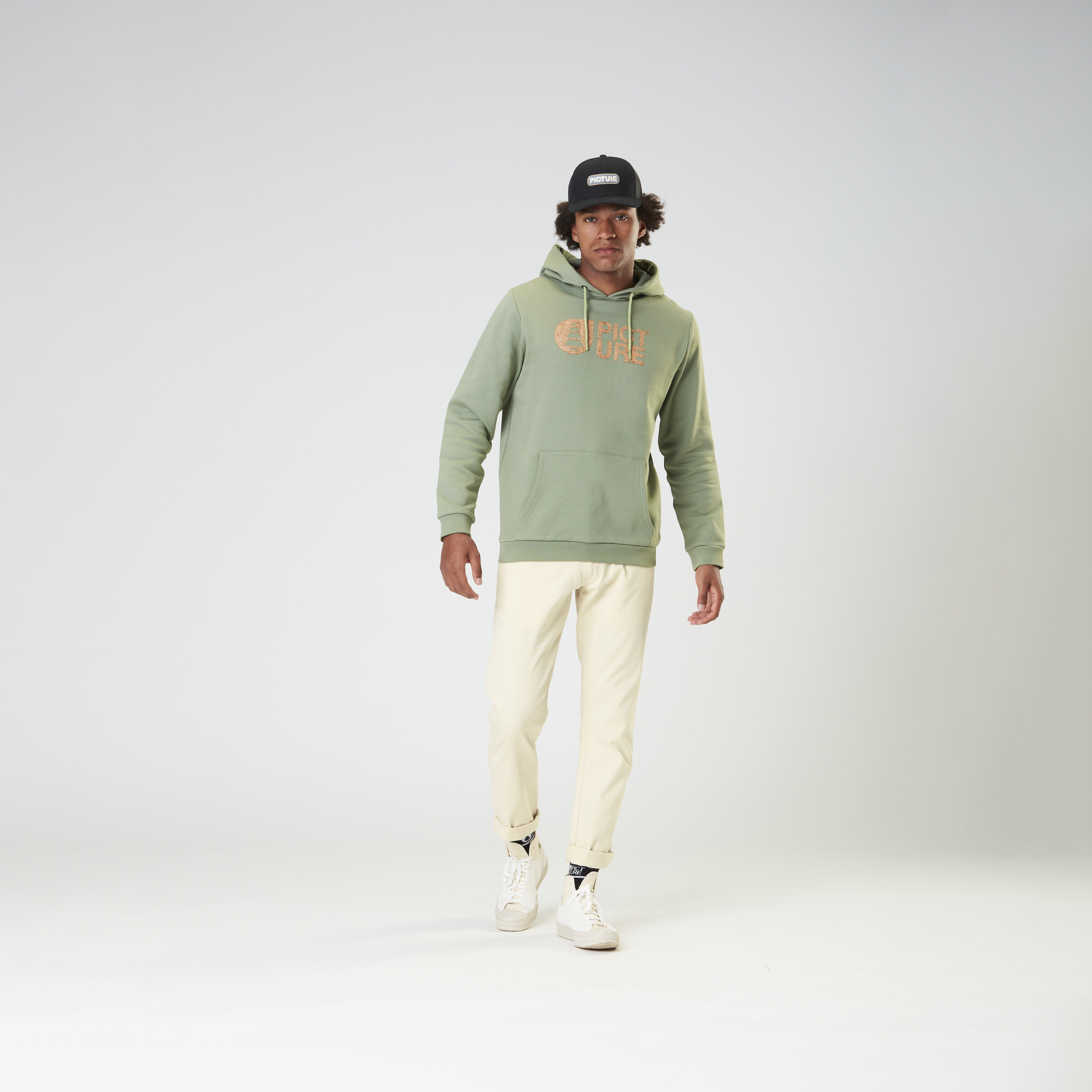 BASEMENT CORK HOODIE __color:Green_Spray#36
