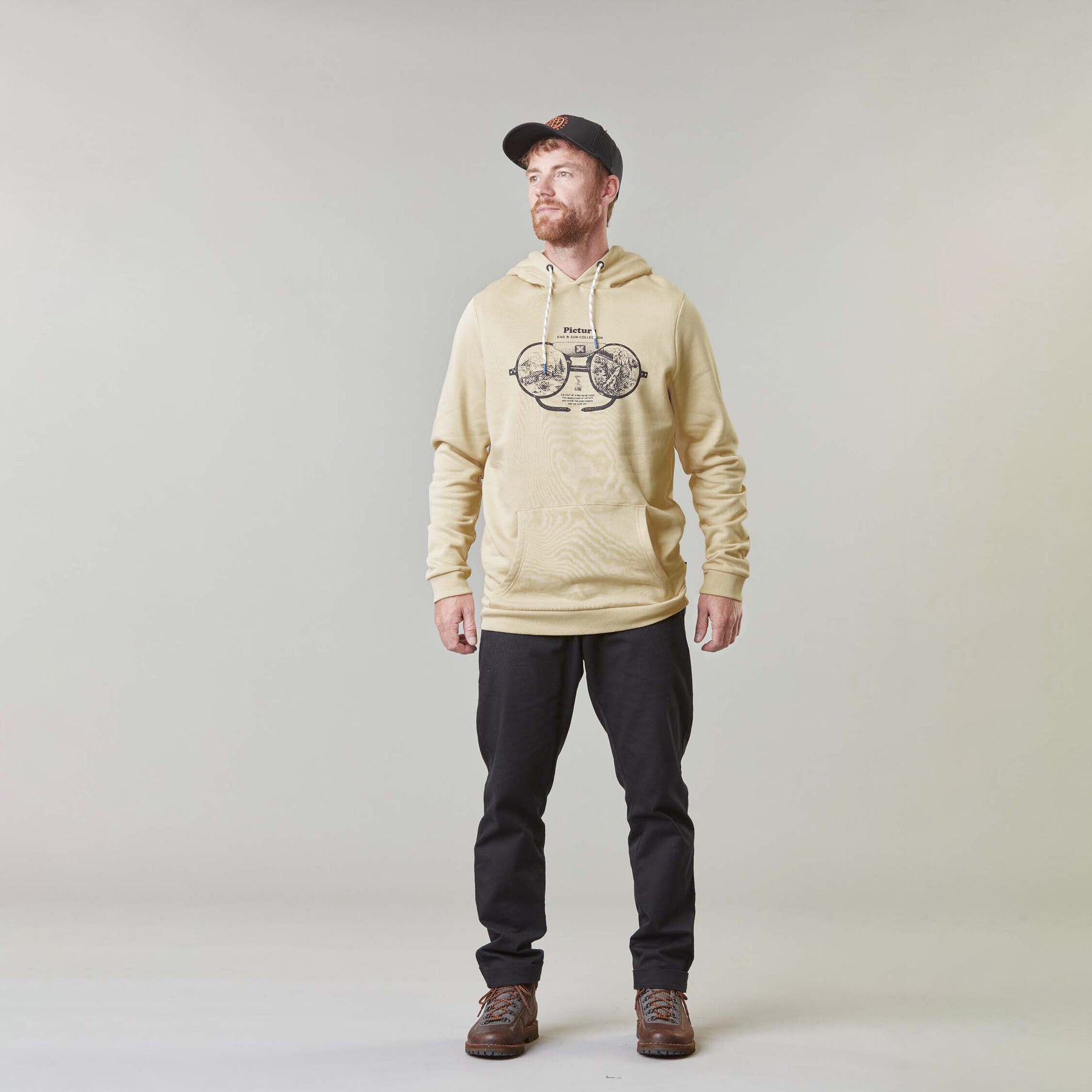 D&S GLASSES HOODIE __color:Wood_Ash#9