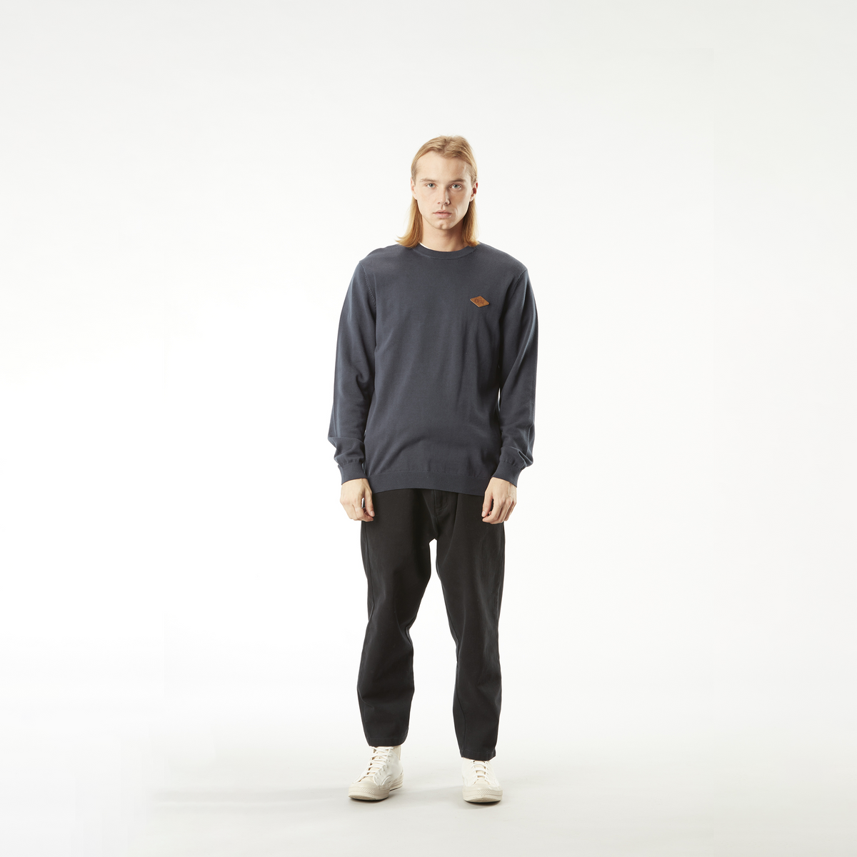 LYROK KNIT SWEATER __color:Dark_Blue#15