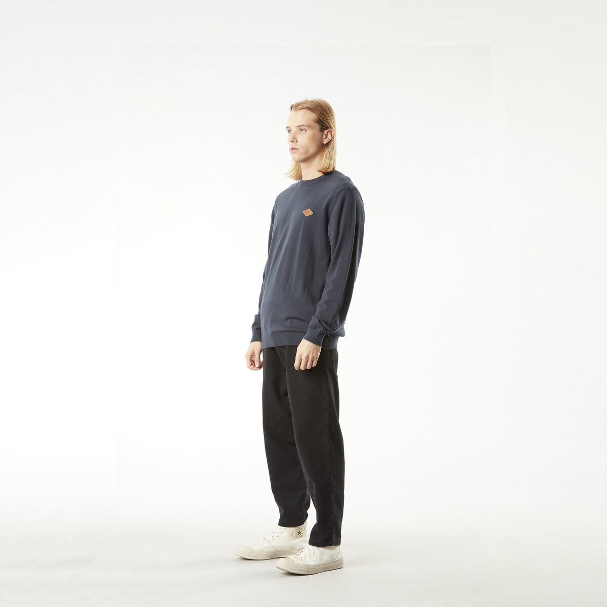LYROK KNIT SWEATER __color:Dark_Blue#17