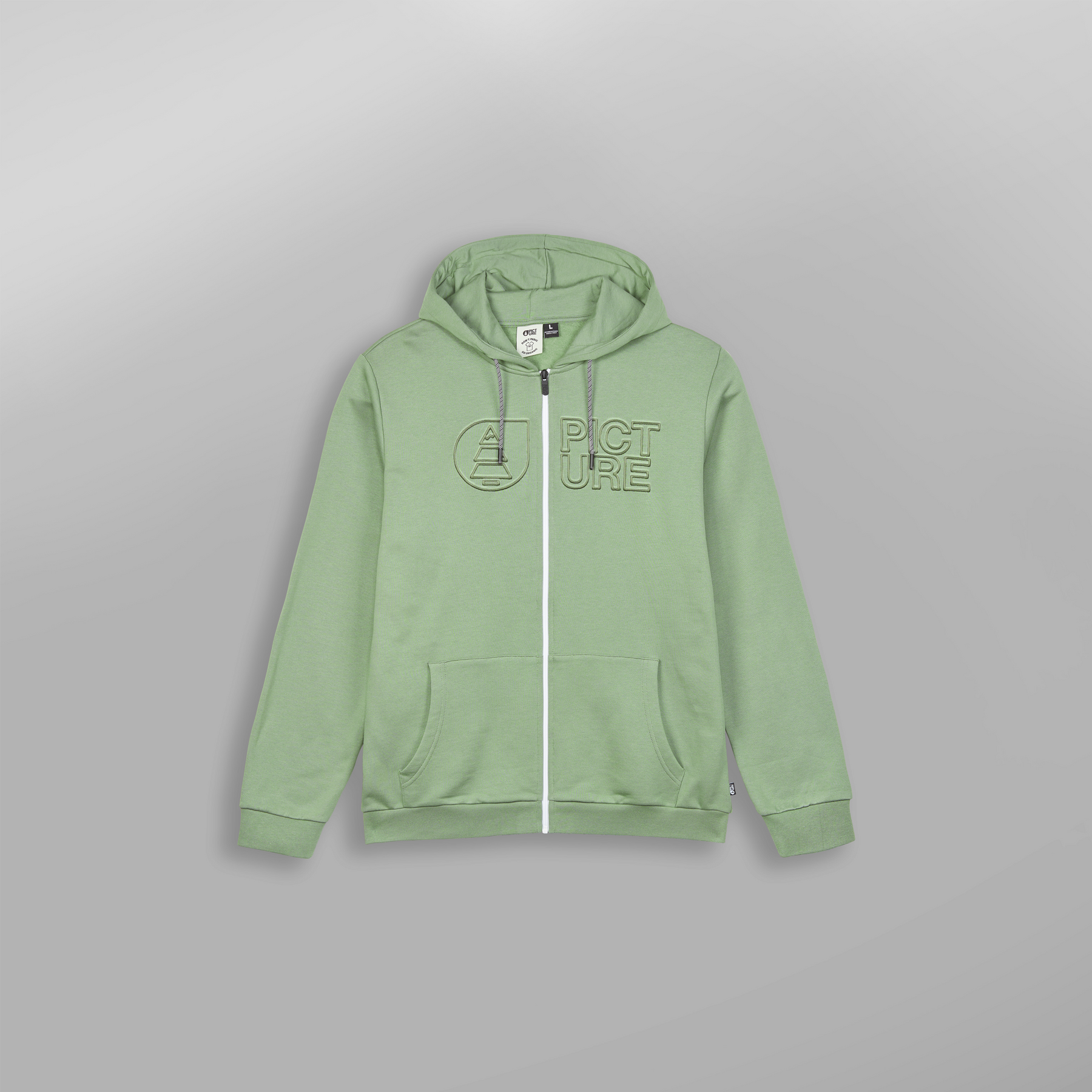 BASEMENT ZIP HOODIE __color:Green_Spray#15