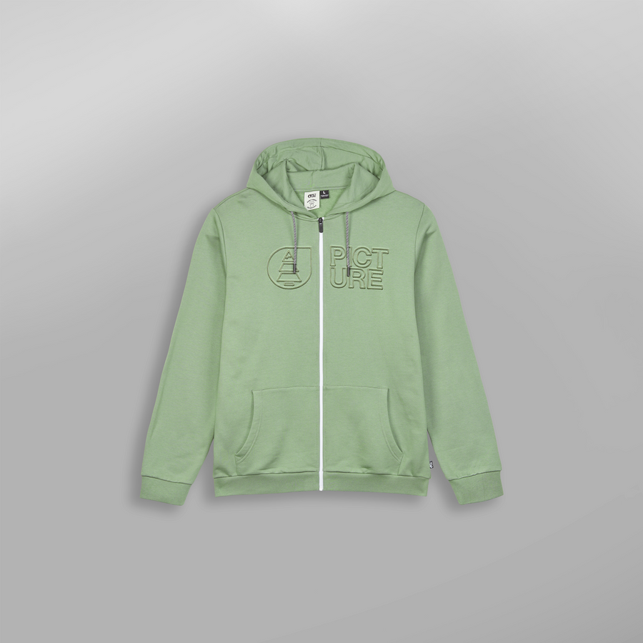 BASEMENT ZIP HOODIE __color:Green_Spray#15