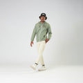 BASEMENT ZIP HOODIE __color:Green_Spray#10