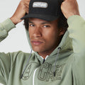 BASEMENT ZIP HOODIE __color:Green_Spray#11