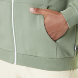BASEMENT ZIP HOODIE __color:Green_Spray#13