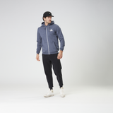 HAMELTON ZIP HOODIE __color:Dark_Blue_Melange#8