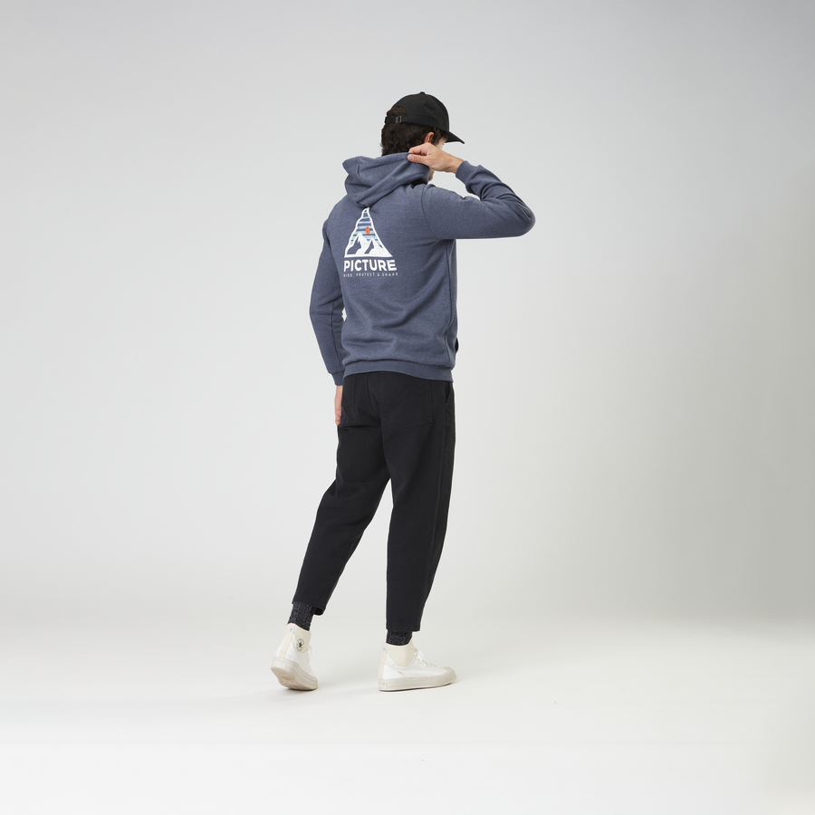 HAMELTON ZIP HOODIE __color:Dark_Blue_Melange#9