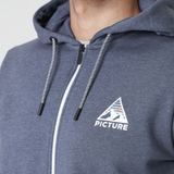 HAMELTON ZIP HOODIE __color:Dark_Blue_Melange#13