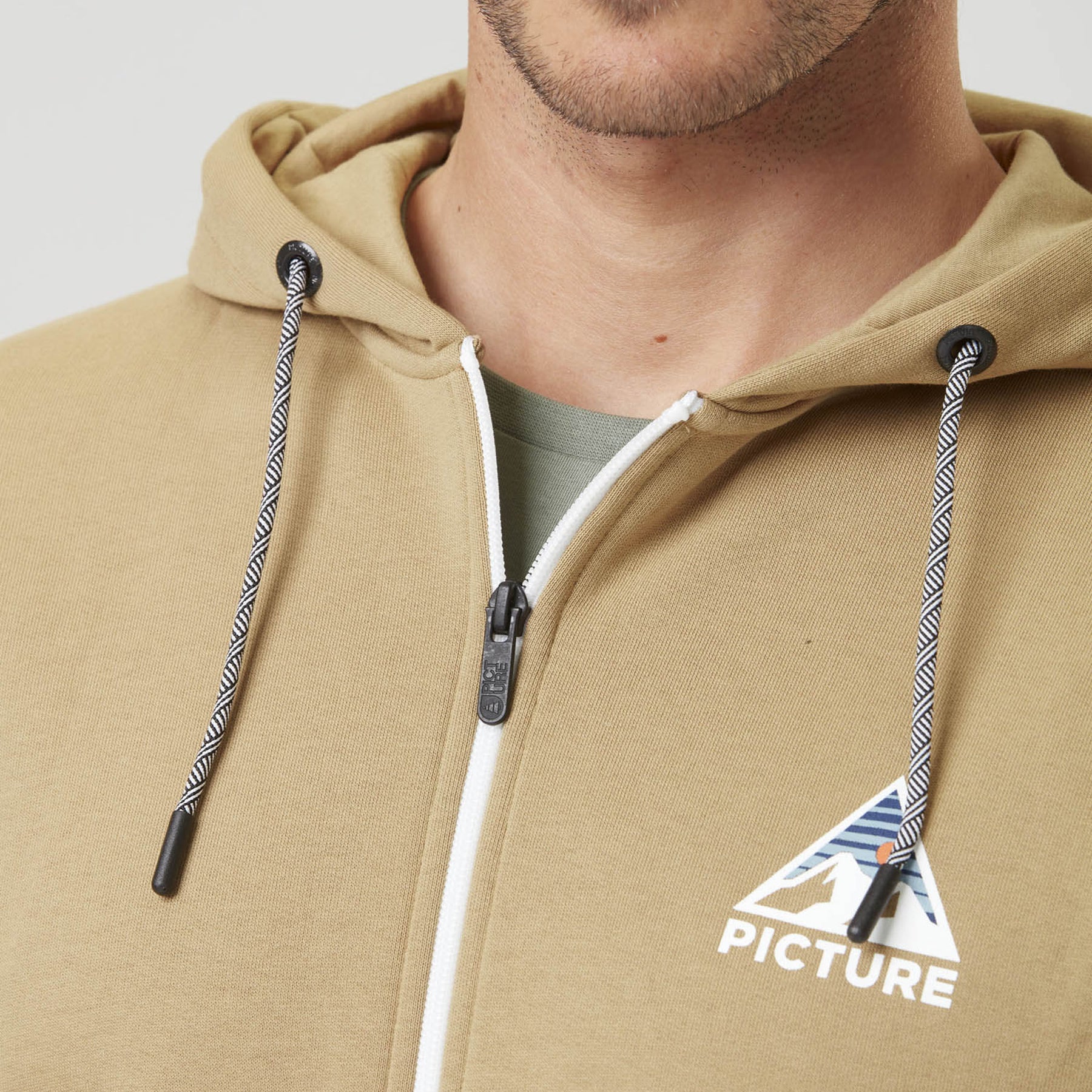 HAMELTON ZIP HOODIE __color:Dark_Stone#22