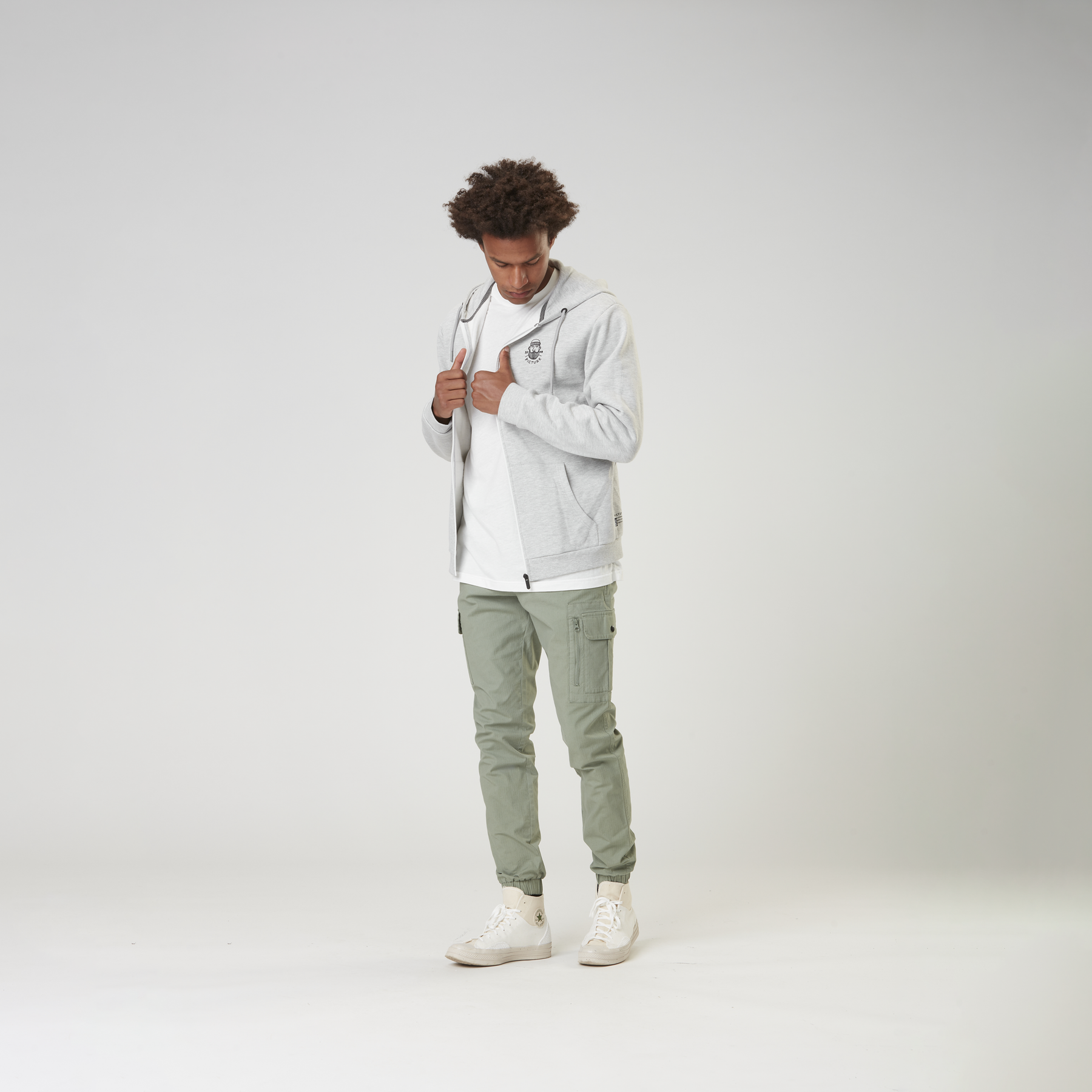 CHEWKO ZIP HOODIE __color:Grey_Melange#25