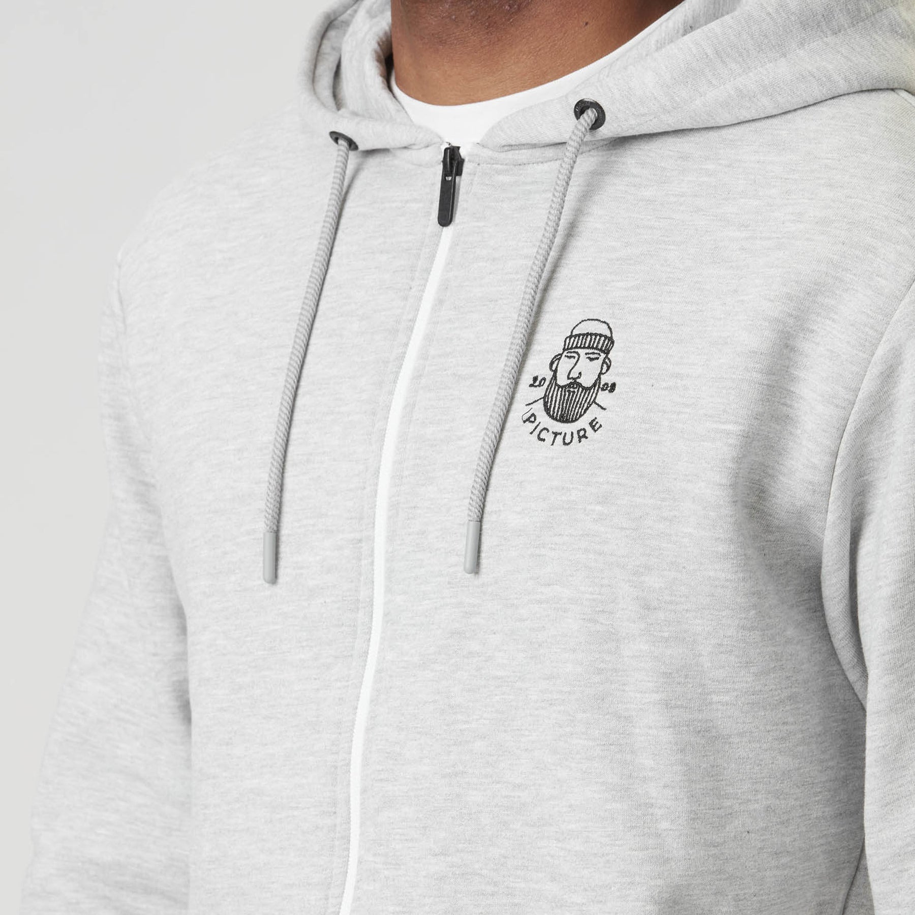 CHEWKO ZIP HOODIE __color:Grey_Melange#26