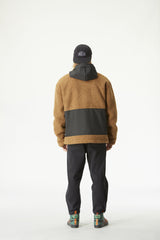 PEMBERTON ZIP FLEECE __color:Chocolate-Black#2