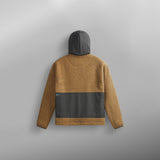 PEMBERTON ZIP FLEECE __color:Chocolate-Black#3