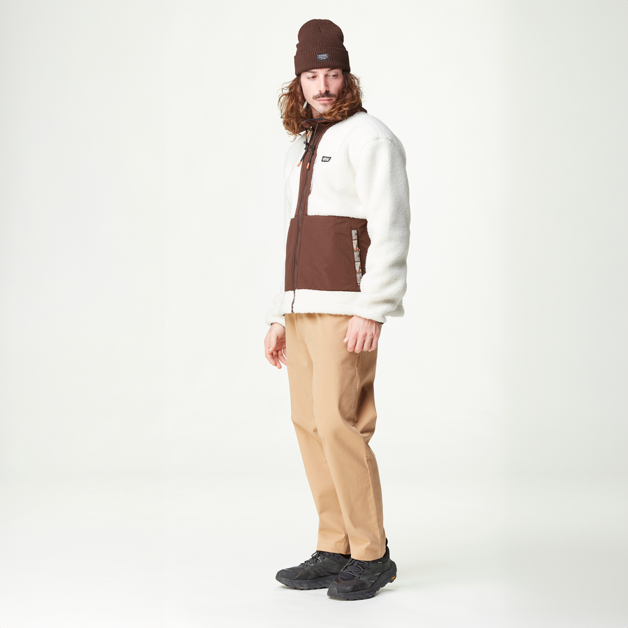 PEMBERTON ZIP FLEECE __color:Tofu_Chicory_Coffee#16