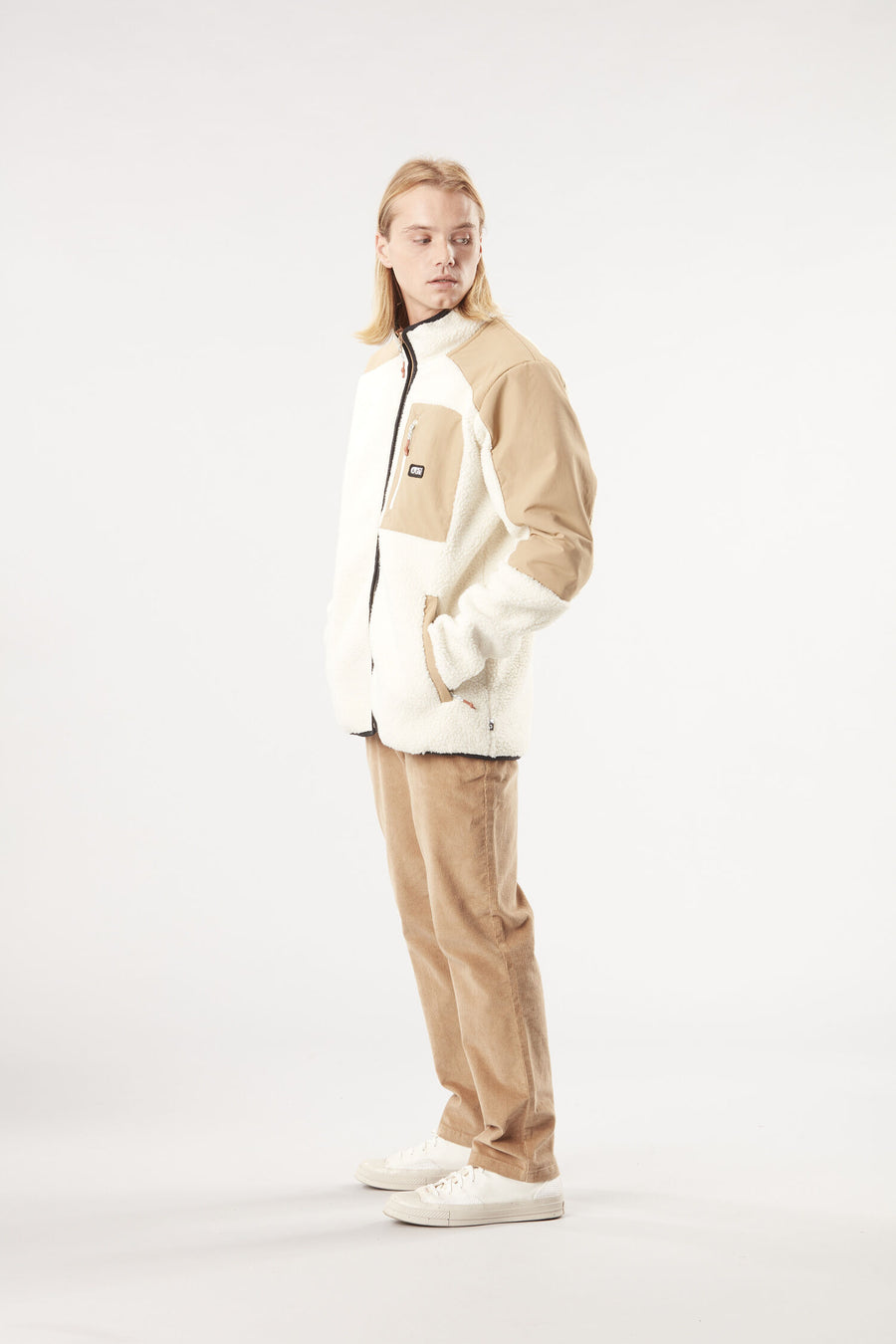QUILCHENA ZIP FLEECE __color:Tofu-Tannin#22