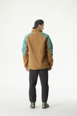 QUILCHENA ZIP FLEECE __color:Chocolate-Bayberry#2