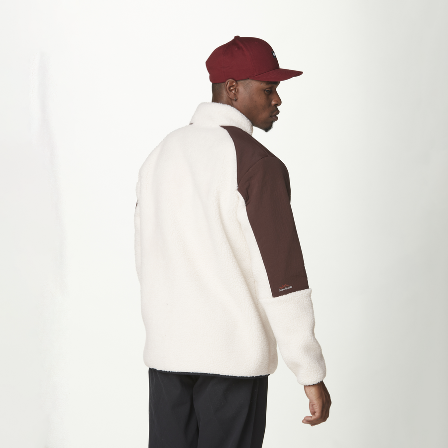 QUILCHENA ZIP FLEECE __color:Tofu_Chicory_Coffee#17