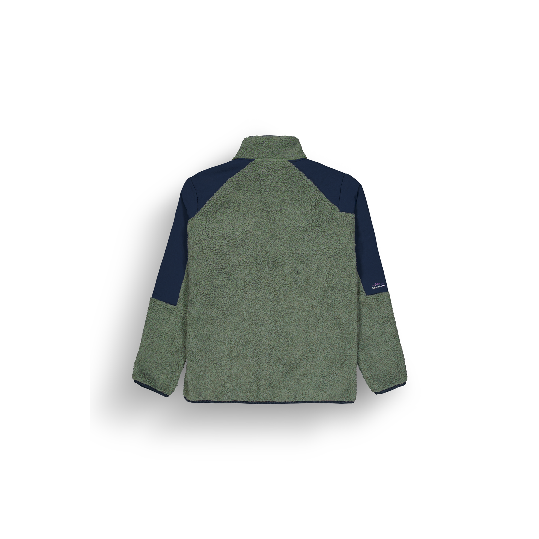 QUILCHENA ZIP FLEECE __color:Green_Spray_Dark_Blue#14